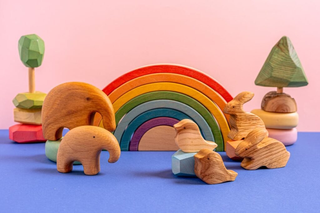 materiales didácticos montessori organizados